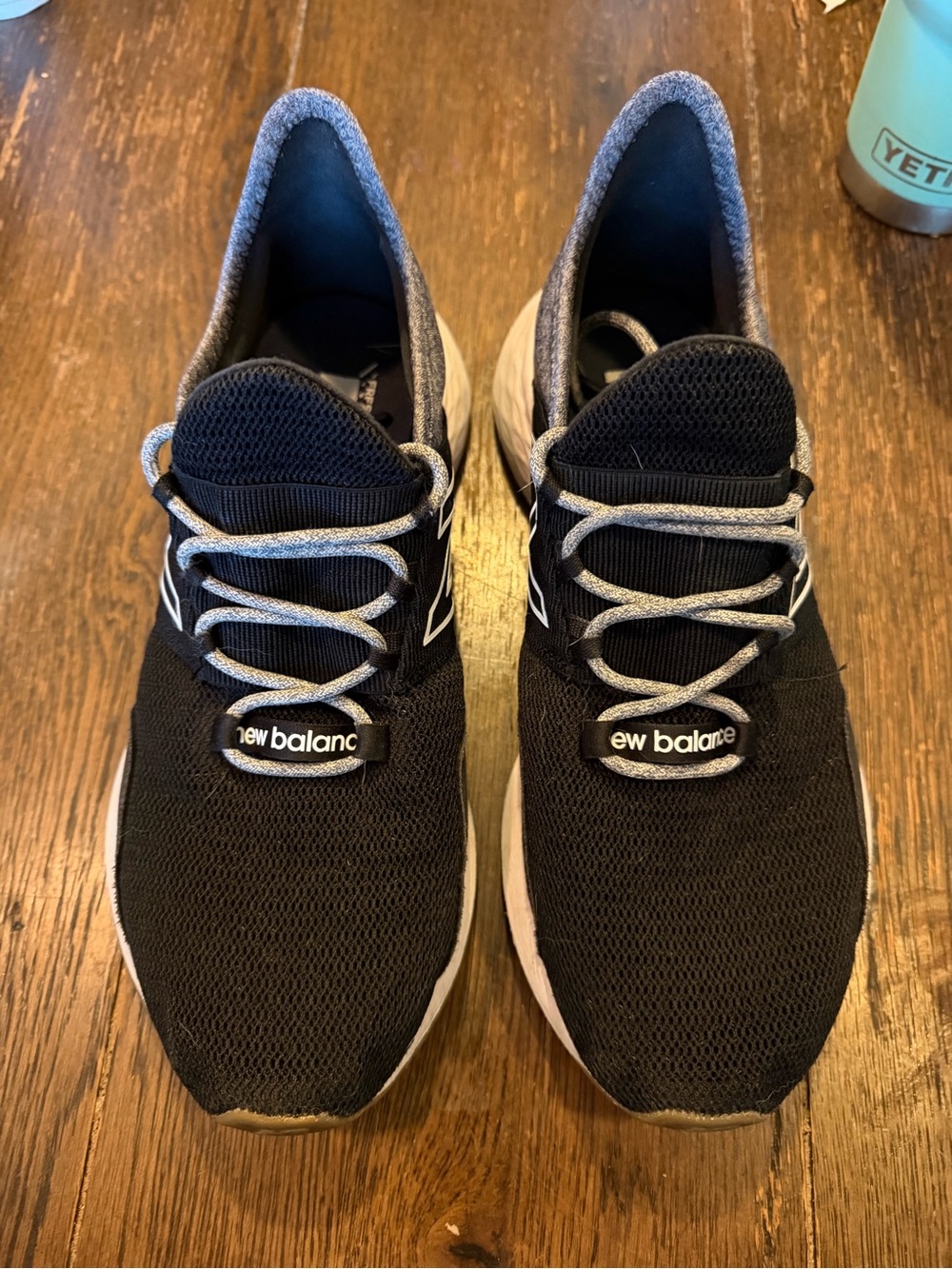 New Balance Women’s Black and Gray Athletic Mesh Sneakers